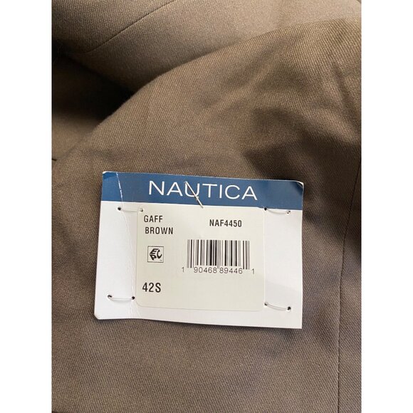 Nautica Mens Modern Fit Stretch Formal Look Fall Suit Brown Size 42 Short NWT - Picture 6 of 6